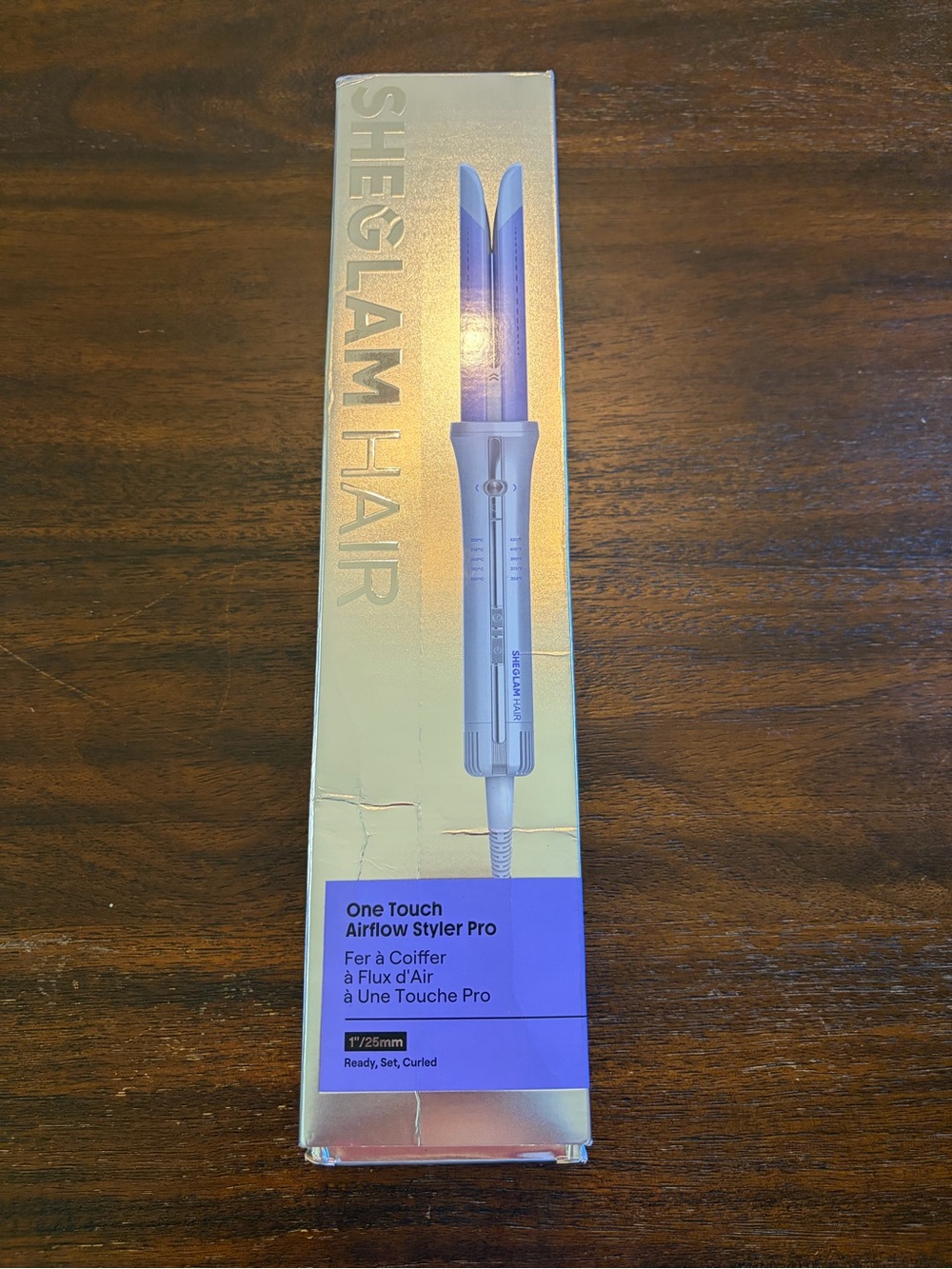 SHEGLAM Hair One Touch Airflow Styler Pro 25mm 1” Auto Rotating Curler